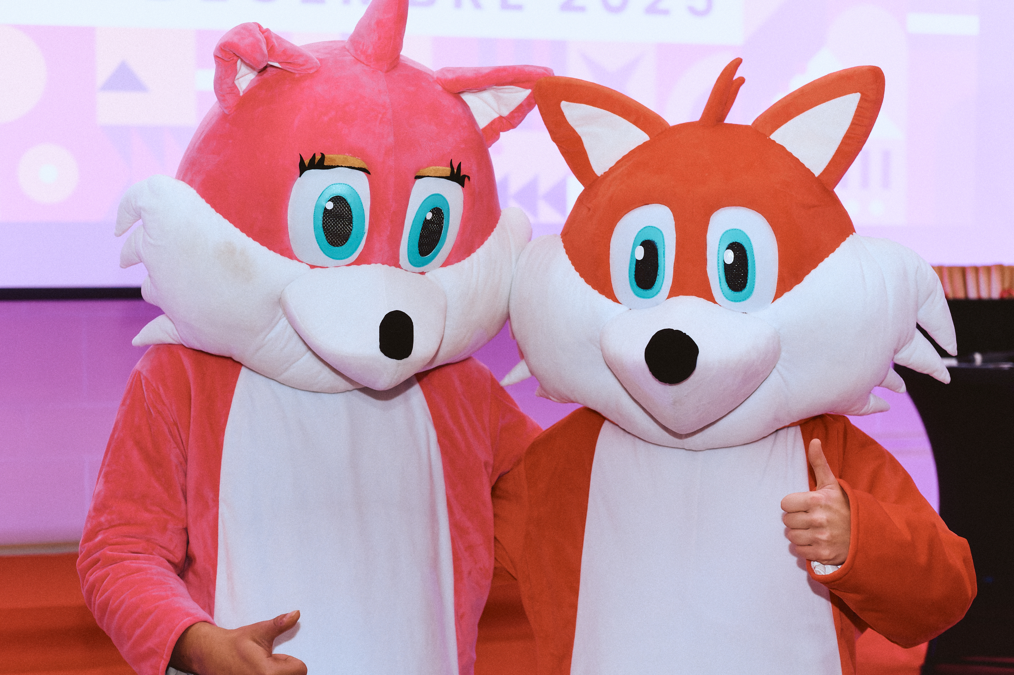 Mascottes présentes pour célébrer la promotion 2025 CCI Formation
